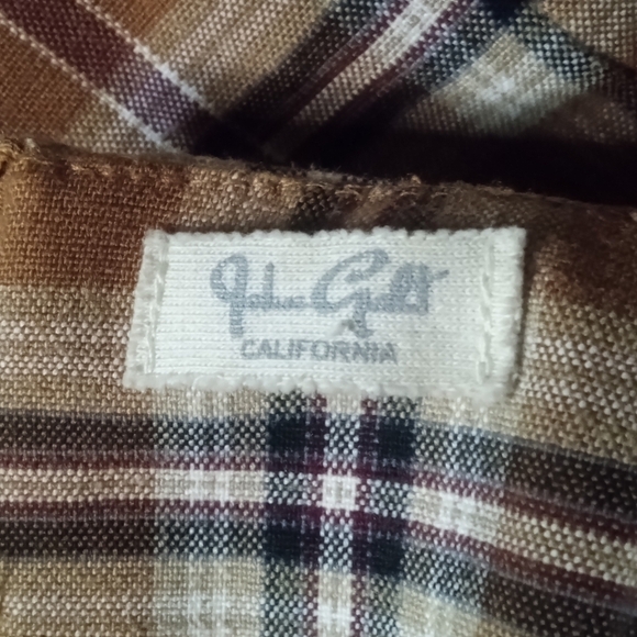 John Galt Tartan Plaid Zippered Mini Skirt Camel Red Black Colorway Size Small - Picture 5 of 6